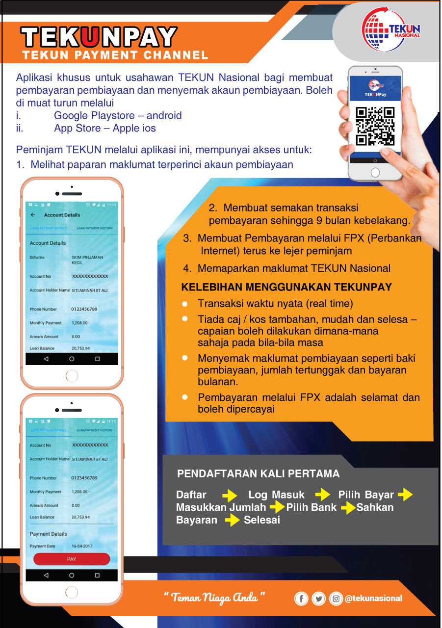 Kaedah Bayaran Balik Skim Pembiayaan TEMAN TEKUN – Portal 